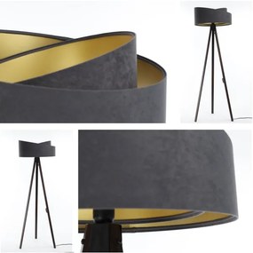 Lampă de podea GALAXY 1xE27/60W/230V gri/wenge