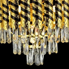 Brilagi - Lustră suspendată pe lanț CRISTAL, 5 x soclu E14 (max. 40 W pe bec), 230 V, diametru 38 cm