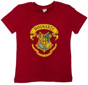 Tricou pentru copii HOGWARTS visiniu - diverse marimi Marime: 98 - 104