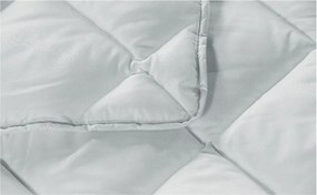 Pilota Alcam de vara din microfibra alba 200x220 cm, 150g/mp