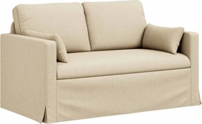 vidaXL Canapea Crem 139 x 78 x 80 cm țesătură