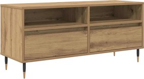 vidaXL Cabinet TV cu sertar Stejar Artizanal 100 x 34,5 x 44,5 cm