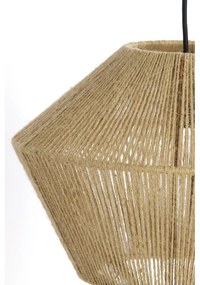 Lustră verde-deschis cu abajur din iută ø 40 cm Fugia – Light &amp; Living