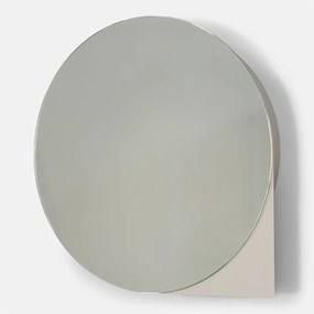 Dulap de baie taupe suspendat/cu oglindă din metal 55x55 cm Sonnet – Spinder Design