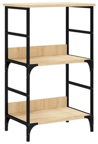 835265 vidaXL Bibliotecă, stejar sonoma, 50x33x82 cm, lemn prelucrat