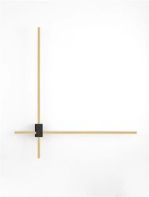 Aplica de perete liniara LED CCT PEAK auriu