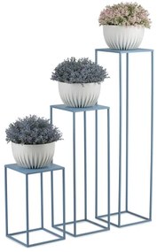 Suport de flori 70x24 cm albastru