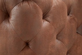 Canapea design Chesterfield, Microfibra, Maro Antic, MODERN BAROCK