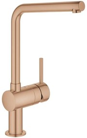 Grohe Minta Baterie chiuveta bucatarie monocomanda, pipa L, cupru mat (brushed warm sunset)