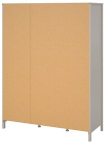 Șifonier grej cu oglindă 150x199x58 cm Madrid – Tvilum