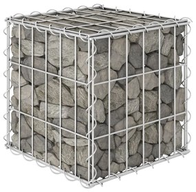 vidaXL Gabion cub strat inălțat, 30 x 30 x 30 cm, sârmă de oțel