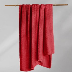 Pătură din microfibră DecoKing Henry, 220 x 240 cm, roșu