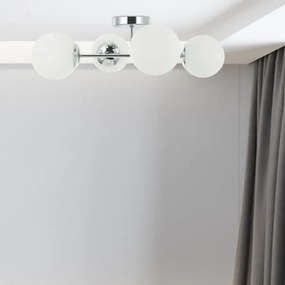 Lustră aplicată MADDIE 4xE14/5W/230V crom lucios