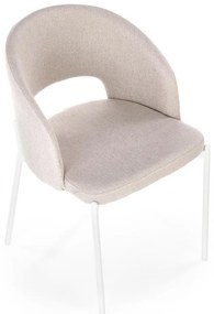 Scaun de bucaterie Selah, bej/alb
