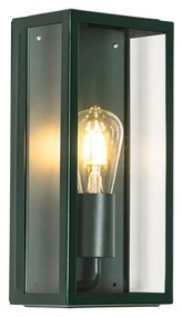 Lampă de perete exterioară industrială verde închis cu sticlă IP44 - Rotterdam