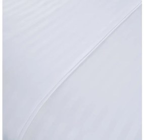 Lenjerie de pat hoteliera din microfibra JASMINE alba - dunga 2 cm Dimensiune lenjerie de pat: 70 x 90 cm | 140 x 200 cm