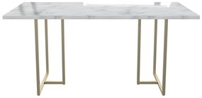 Masă de dining cu aspect de marmură 90x160 cm Astor – CosmoLiving by Cosmopolitan