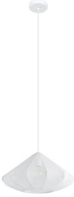 Lustră pe cablu Eglo 43997 DOLWEN 1xE27/40W/230V d. 42,5 cm alb