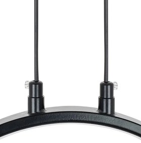 Lustra moderna cu 7 de surse de lumina si LED LINEA TWIN 90