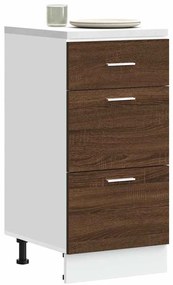 vidaXL Dulap inferior “Lyon” Stejar maro 40x46x81,5 cm Lemn prelucrat