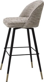 Set de 2 scaune de bar design modern LUX Cliff, bej mademoiselle 115283 HZ