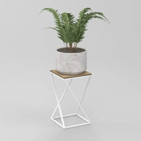 Suport de flori 40x24 cm alb