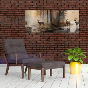 Tablou - Vintage pictura wildlife (120x50 cm)