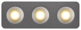 Spot LED aplicat aluminiu gri HANGARAU 3