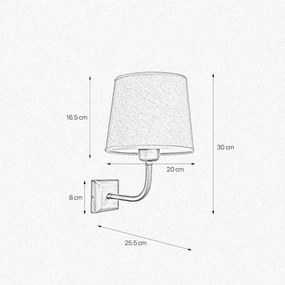 Aplica de perete stil clasic italian din alama Aves