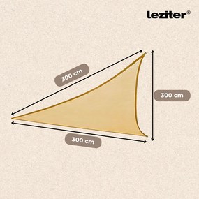 Rana soare naviga triunghiular 3x3x3 m bej