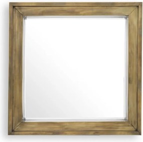 Oglinda decorativa design LUX din otel finisaj alama vintage Magenta 100x100cm 113612 HZ