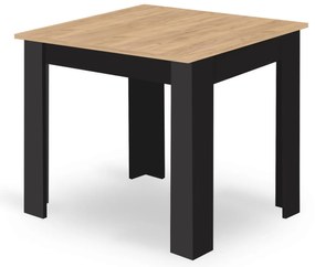 Set de masă negru 1 + 4, masa MADO ARTISAN 80x80 + scaune BALI MARK negre