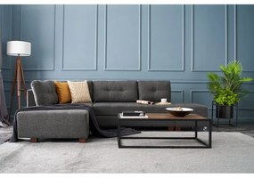 Canapea Tip Coltar Tapitat Extensibil Manama Corner Sofa Bed Left - Anthracite