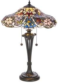 Endon 64326 - Lampă de masă Tiffany SULLIVAN 2xE27/60W/230V Ø 40 cm