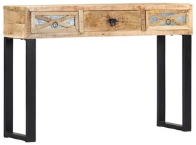 vidaXL Masă consolă, 110 x 30 x 76 cm, lemn masiv de mango