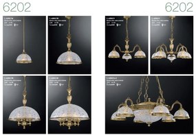 Aplica de perete design clasic din alama si sticla 6202