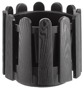 Ghiveci Fence, 6.6 l, tratat UV, negru, polipropilena