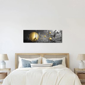 Tabloul bilelor în ocru (cu ceas) (90x30 cm)