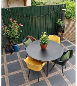 Masă de grădină Hartman Sophie, ø 128 cm, negru