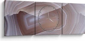 Tablou - Agat - marmură (cu ceas) (90x30 cm)