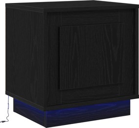 vidaXL Dulap de noapte Negru 44 x 34,5 x 45 cm Lemn compozit