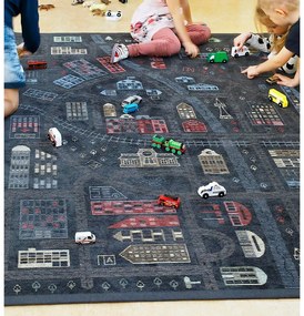 Covor cu 2 fețe Narma Ülejõe, 140 x 200 cm, negru