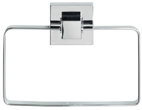 WENKO 22689100 - Suport pentru prosoape VACUUM-LOC QUADRO ED, 18,5 x 14 cm, argintiu/crom lucios