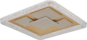 Globo 48476-40 - Plafonieră LED LORAINE LED/40W/230V 48,8x48,8 cm aurie