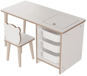 Măsuță pentru copii cu scaun Sonka 1 (alb). 1124228