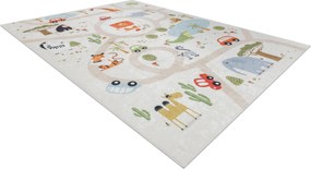 BAMBINO 1165 covor lavabil Grădină zoologică pentru copii anti-alunecare bej - SECUNDAR-COTATI PRODUSUL