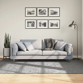 vidaXL Covor pufos &quot;PAMPLONA&quot; cu fire înalte, gri modern, 160x230 cm