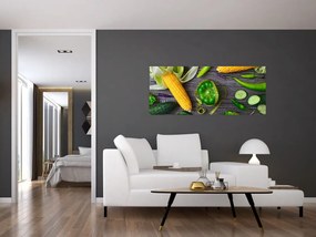 Tablou cu legume (120x50 cm)