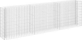 vidaXL Strat înălțat gabion, 270 x 30 x 90 cm, oțel galvanizat