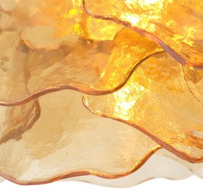 Candelabru LUX sticla champagne, Clarendon alama antic